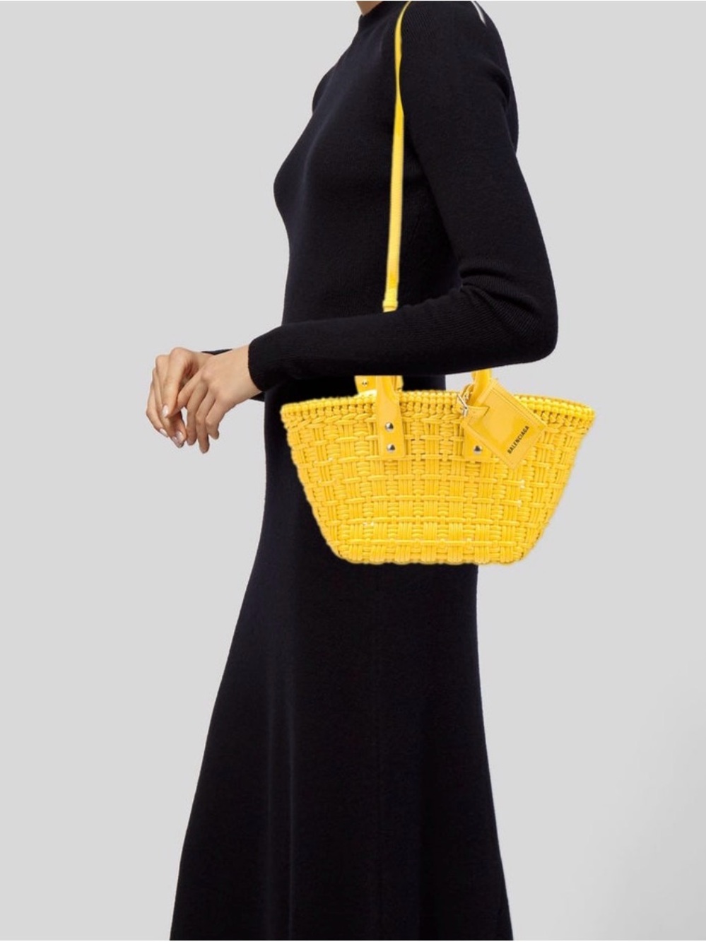 Balenciaga Bistro XS Basket Bag w/Strap - Picture 6 of 7